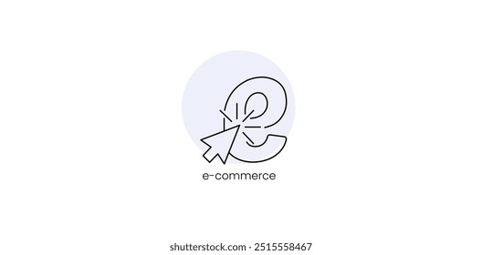 E-Commerce Warenkorb-Darstellung - Vektorsymbol
