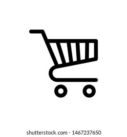 Ecommerce. Shopping chart icon. sign design