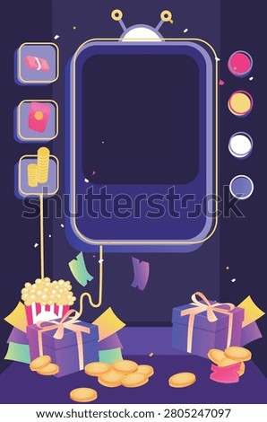 E-commerce Shopping Festival Background Vector Image