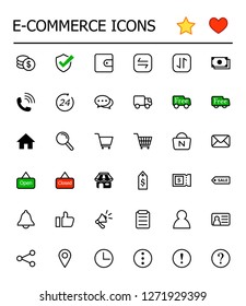e-commerce shopping icon.