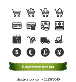 E-commerce and Shopping Icon Set