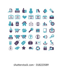 E-Commerce, Shopping-Symbole