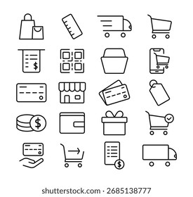 Comercio electrónico y compras Iconos y emblemas