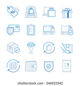 E-commerce and Shopping icons set 2