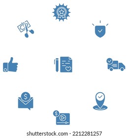 E-commerce and shopping icons set. Set of editable stroke icons.Vector set of E-commerce and shopping