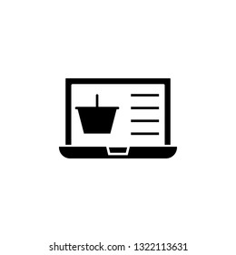 Ecommerce, shopping, laptop icon. Element of internet commerce icon. Premium quality graphic design icon. Signs and symbols collection icon for websites, web design, mobile app