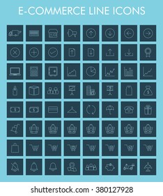 E-commerce & Shopping Line Icons Set. Eps-10.