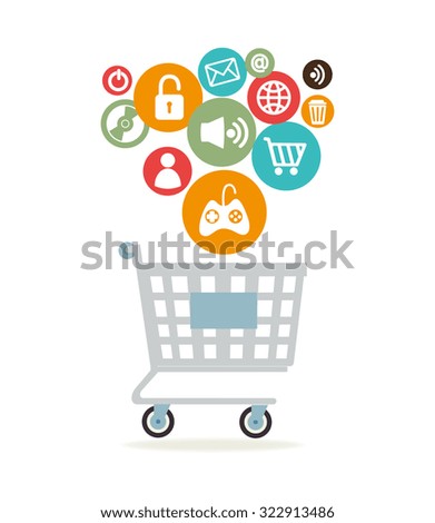 e-commerce shopping online design, vector illustration eps10 graphic 