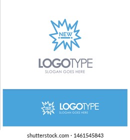 Ecommerce, Shopping, Tag, New Blue Logo Line Style. Vector Icon Template background