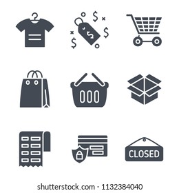 Ecommerce silhouette icon