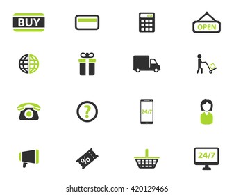 E-commerce simply icons for web and user interface