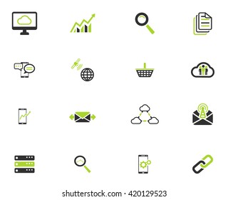 E-commerce simply icons for web and user interface