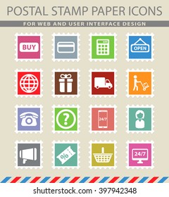 E-commerce simply symbol for web icons and user interface
