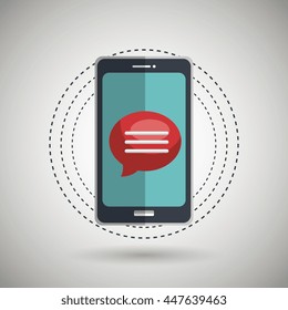 e-commerce from smartphone isolated icon design, vector illustration  graphic 
