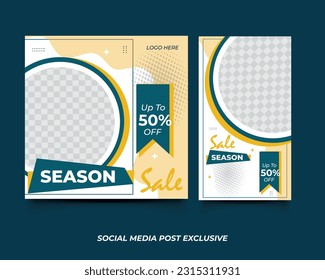e-commerce social media post template