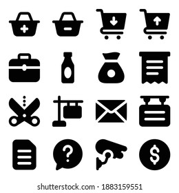 
Ecommerce Solid Icon Vectors Pack 
