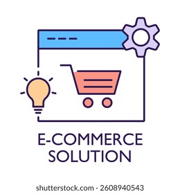 E-Commerce Solution – Shopping Cart Representing Online Sales and Business Growth