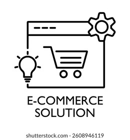 E-Commerce Solution – Shopping Cart Representing Online Sales and Business Growth