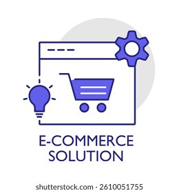 E-Commerce Solution – Shopping Cart Representing Online Sales and Business Growth
