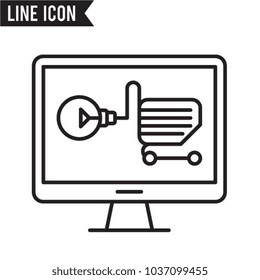 ecommerce solution vector icon