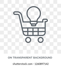 ecommerce solutions icon. Trendy flat vector ecommerce solutions icon on transparent background from general  collection. High quality filled ecommerce solutions symbol use for web and mobile
