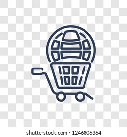 ecommerce solutions icon. Trendy linear ecommerce solutions logo concept on transparent background from General  collection