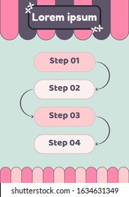 e-commerce step box background for shop