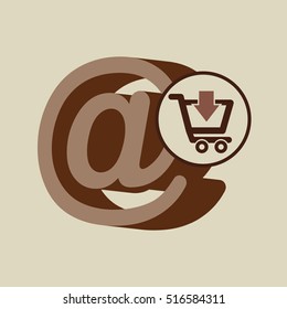 e-commerce store digital mail marketing vector illustration eps 10