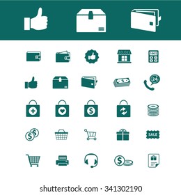 e-commerce, store, shopping, retail, sales  icons, signs vector concept set for infographics, mobile, website, application
