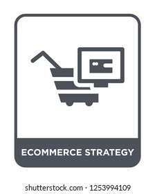 ecommerce strategy icon vector on white background, ecommerce strategy trendy filled icons from General collection, ecommerce strategy simple element illustration
