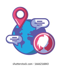 ecommerce symbol on white background vector illustration design