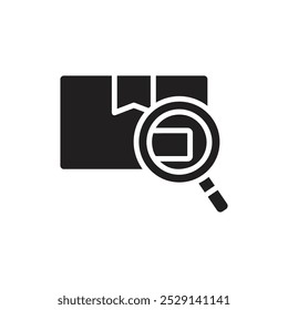 Ecommerce Tracking Filled Icon Vector Illustration