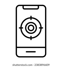 Icono de Seguimiento de Ecommerce. Ilustración vectorial de estilo de contorno. Se puede usar para iconos de sitios web, UI y aplicaciones móviles
