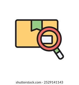 Icono de seguimiento de comercio electrónico Ilustración vectorial