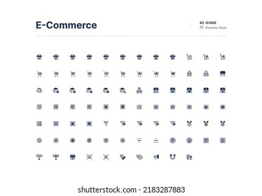 E-Commerce UI Icons Pack Duotone Style