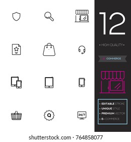 E-commerce vector collection icon set