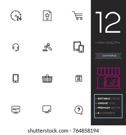 E-commerce vector collection icon set