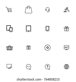 E-commerce vector collection icon set