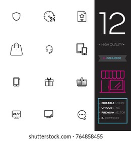 E-commerce vector collection icon set