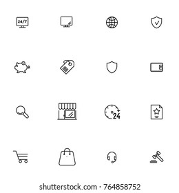 E-commerce vector collection icon set
