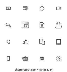 E-commerce vector collection icon set