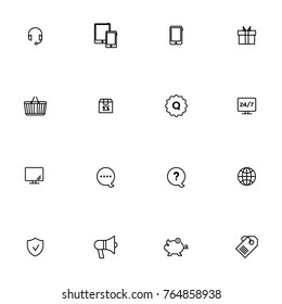 E-commerce vector collection icon set