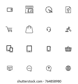 E-commerce vector collection icon set