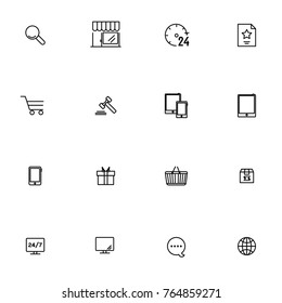 E-commerce vector collection icon set