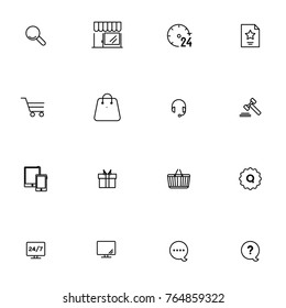 E-commerce vector collection icon set