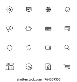 E-commerce vector collection icon set