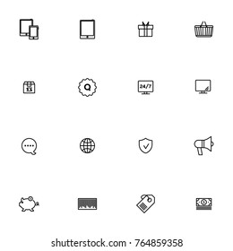 E-commerce vector collection icon set