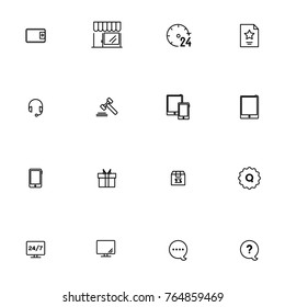 E-commerce vector collection icon set