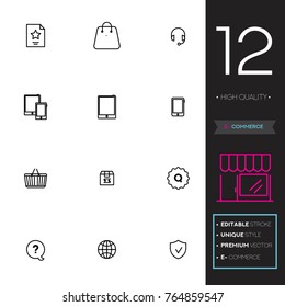 E-commerce vector collection icon set