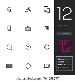 E-commerce vector collection icon set